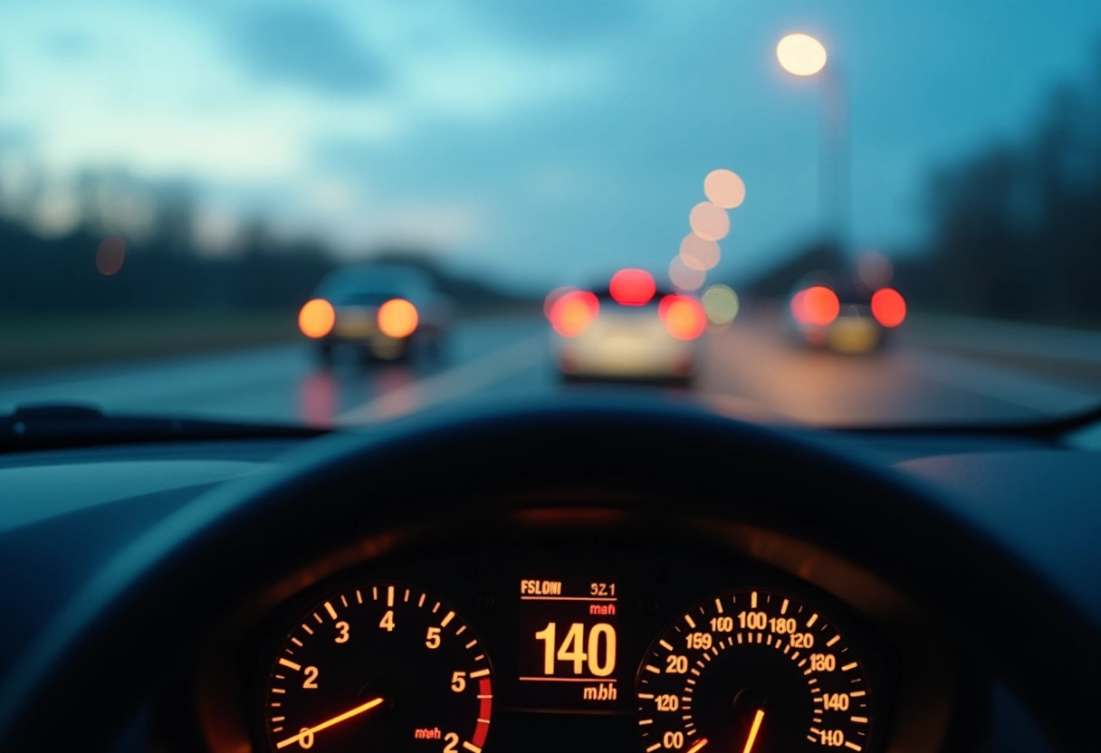 voiture excès de vitesse